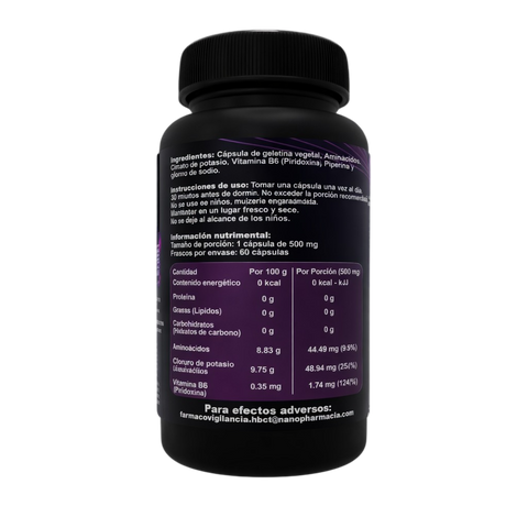 LISITEA - suplemento alimenticio con aminoácidos-Cloruro de Potasio-Vitamina B&